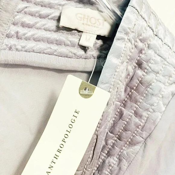 Anthropologie Size M Gray Ghost London Belled Peasant Dress NEW! - Picture 7 of 10